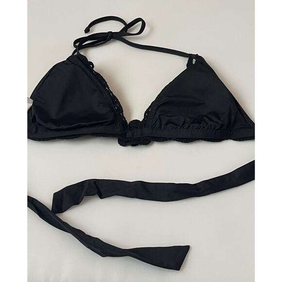 Becca Virtue Colette Avery Banded Scallop Crochet Swim Top Medium - Picture 8 of 8